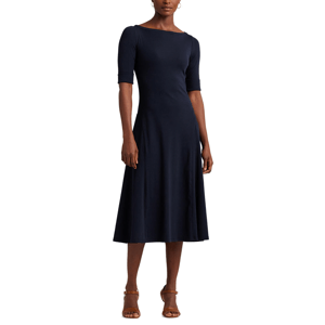 Lauren Ralph Lauren Stretch Cotton Midi Dress